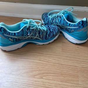 Blue ASICS women’s shoes, new